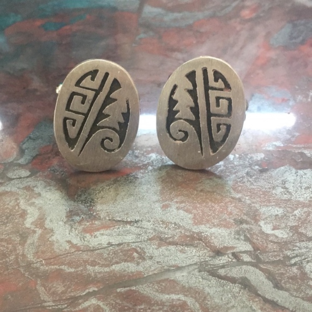 Sterling silver cuff links